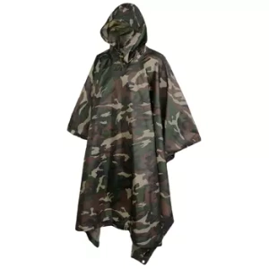 płaszcz/poncho przeciwdeszczowe BRANDIT RIPSTOP PONCHO woodland