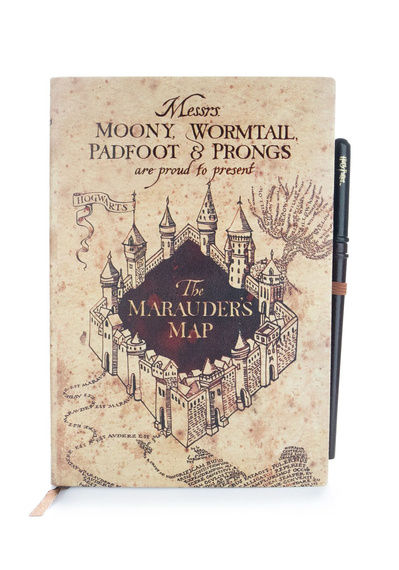 zeszyt z długopisem HARRY POTTER - MAPA HUNCWOTÓW 
