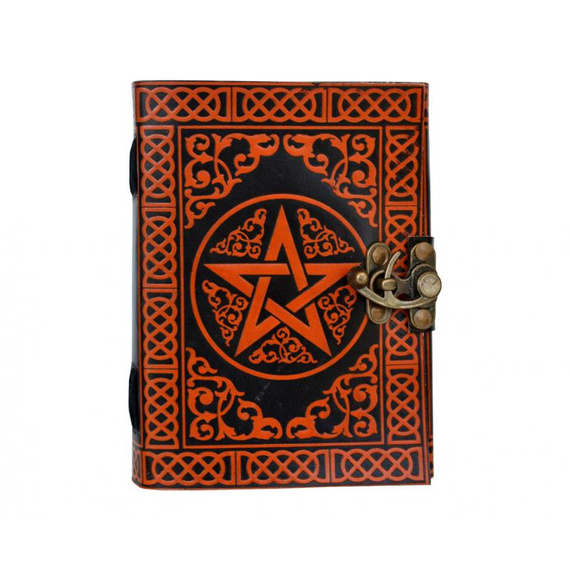 notes/zeszyt w skórzanej oprawie PENTAGRAM