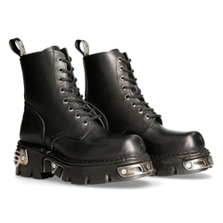 buty NEW ROCK ANILIN NEGRO, REACTOR NEGRO TOBERAS (SIN FORRO SIN CREMALLERA) [M.MILI084N-S4]