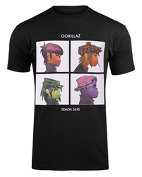 koszulka GORILLAZ - DEMON DAYS, USZKODZONA