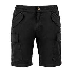 spodnie bojówki krótkie ALPHA INDUSTRIES - AIRMAN SHORT BLACK