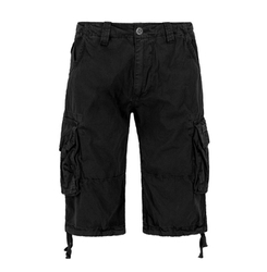 spodnie bojówki krótkie ALPHA INDUSTRIES - JET SHORT BLACK