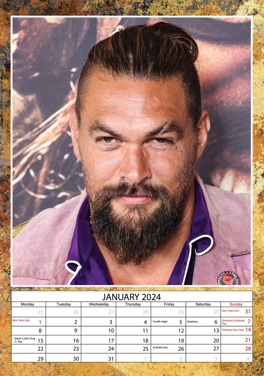 kalendarz JASON MOMOA 2024 sklep