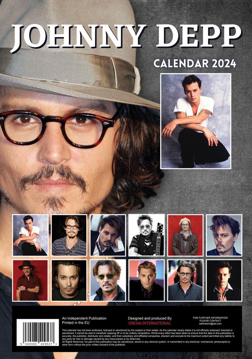 kalendarz JOHNNY DEPP 2024 sklep