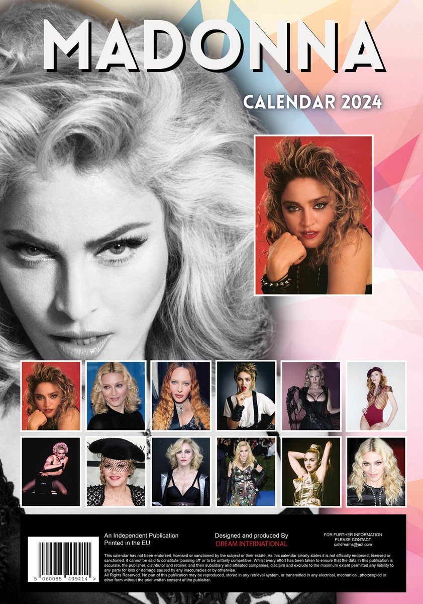 Madonna 2025 Calendar