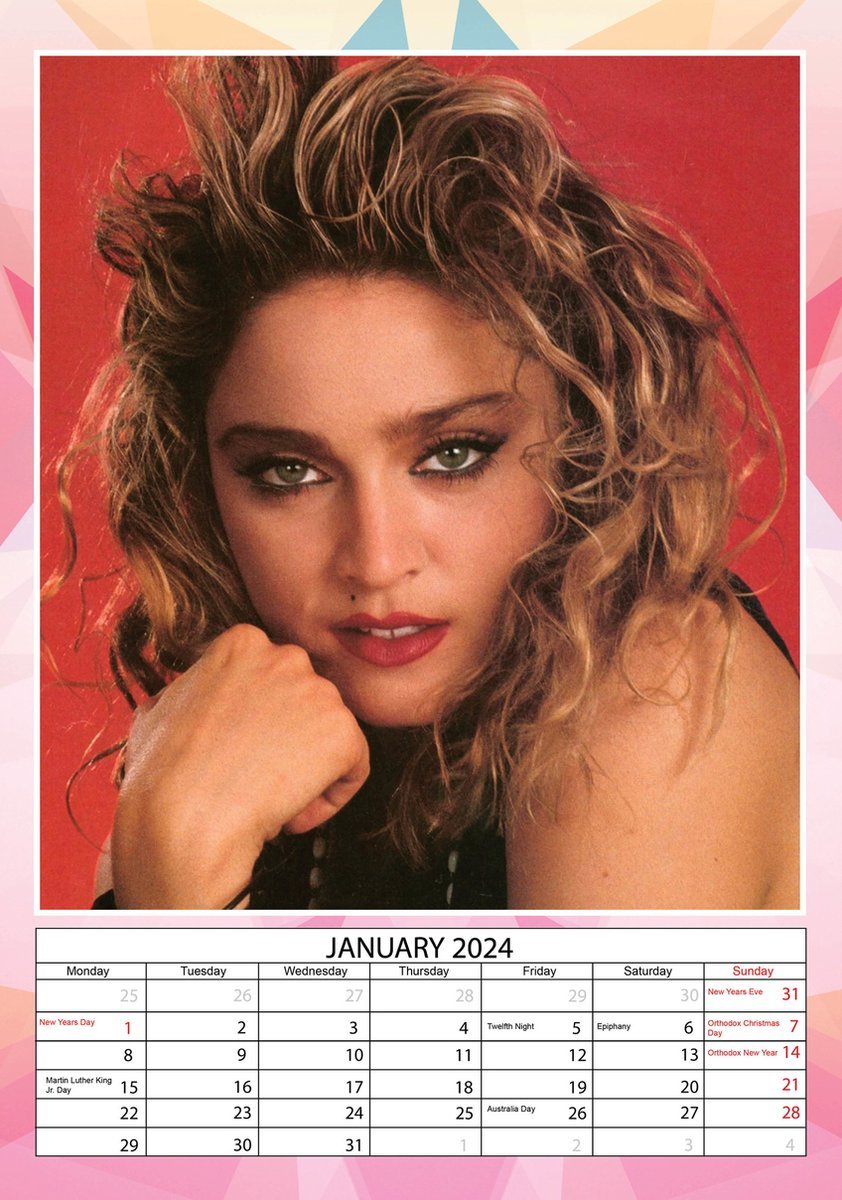 Madonna 2025 Calendar