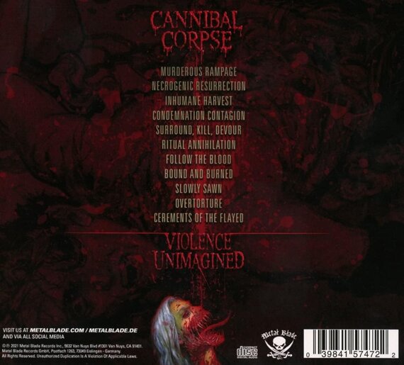 CANNIBAL CORPSE: VIOLENCE UNIMAGINED (CD)