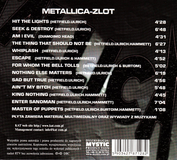 KAT: METALLICA ZLOT (CD)