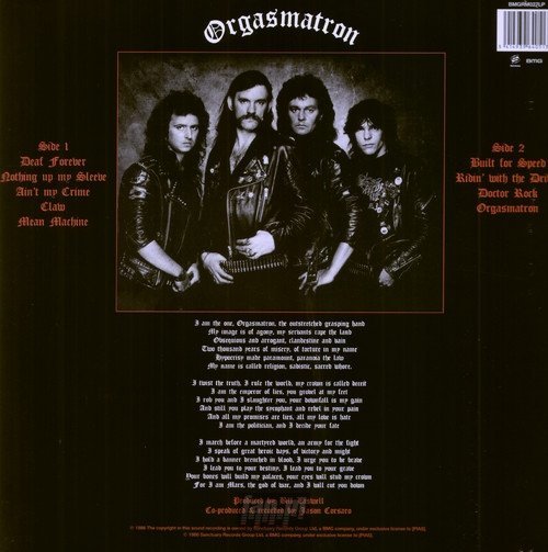 MOTORHEAD: ORGASMATRON (LP VINYL)