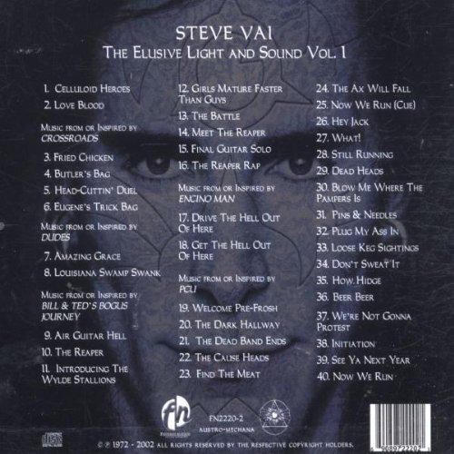 STEVE VAI: THE ELUSIVE LIGHT AND SOUND VOL.1 (CD)