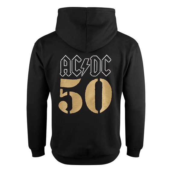 bluza AC/DC - 50 YEARS, kangurka z kapturem