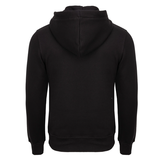 bluza ALPHA INDUSTRIES BASIC ZIP BLACK, rozpinana z kapturem