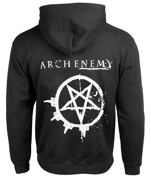 bluza ARCH ENEMY - LOGO rozpinana, z kapturem