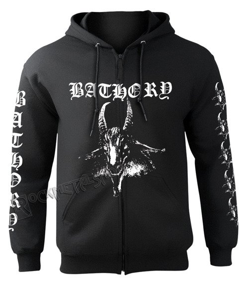 bluza BATHORY - GOAT, rozpinana z kapturem