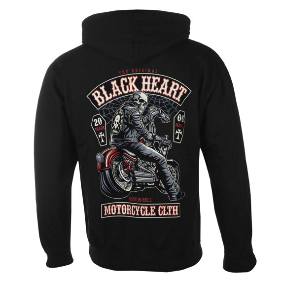 bluza BLACK HEART - COFFIN , rozpinana z kapturem