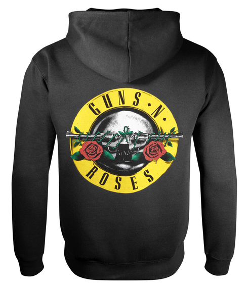 bluza GUNS N' ROSES - CLASSIC LOGO, rozpinana z kapturem