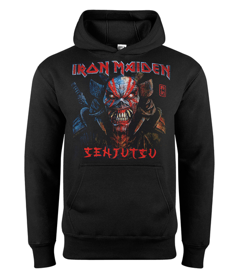 bluza IRON MAIDEN - SENJUTSU BACK, kangurka z kapturem