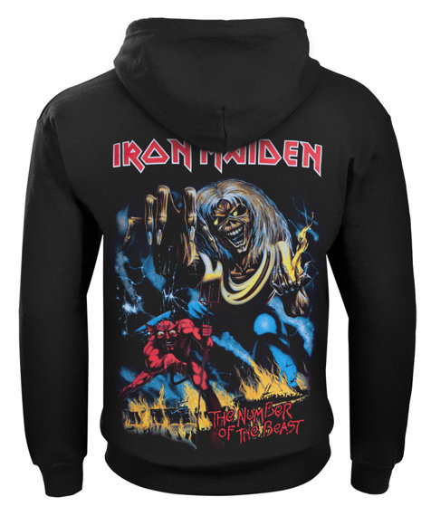 bluza IRON MAIDEN - THE NUMBER OF THE BEAST rozpinana z kapturem