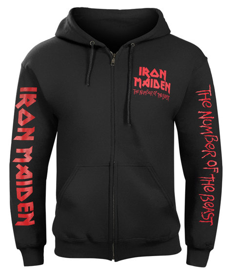 bluza IRON MAIDEN - THE NUMBER OF THE BEAST rozpinana z kapturem