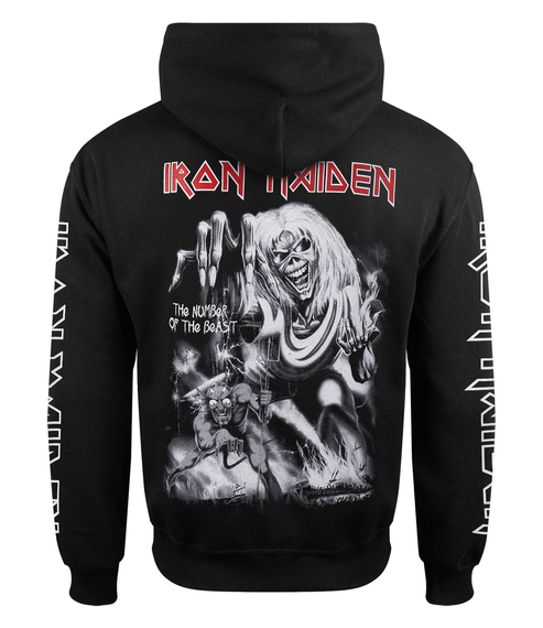 bluza IRON MAIDEN - THE NUMBER OF THE BEAST rozpinana z kapturem