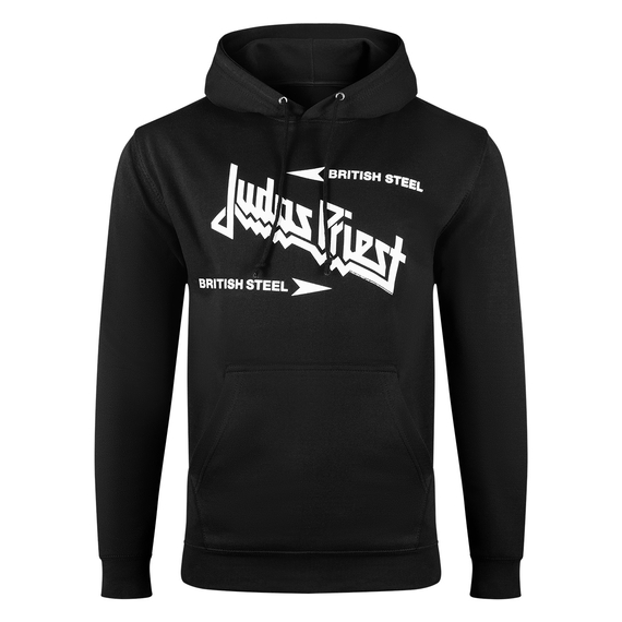 bluza JUDAS PRIEST - BRITISH STEEL LOGO kangurka z kapturem