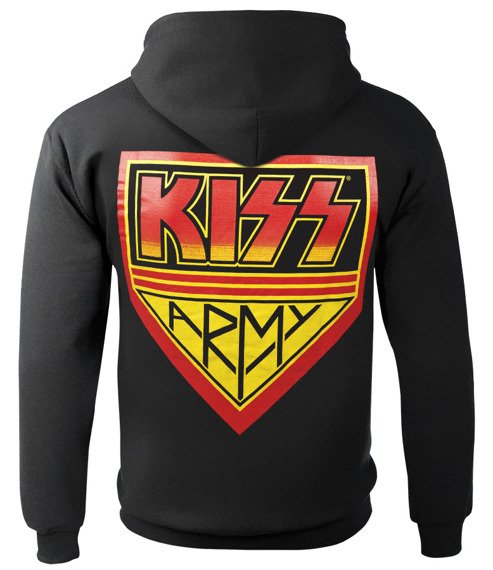 bluza KISS - KISS ARMY, rozpinana z kapturem