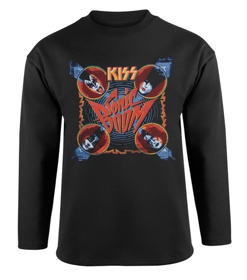 bluza KISS - SONIC BOOM czarna, bez kaptura