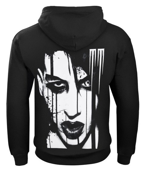 bluza MARILYN MANSON - FACE rozpinana, z kapturem