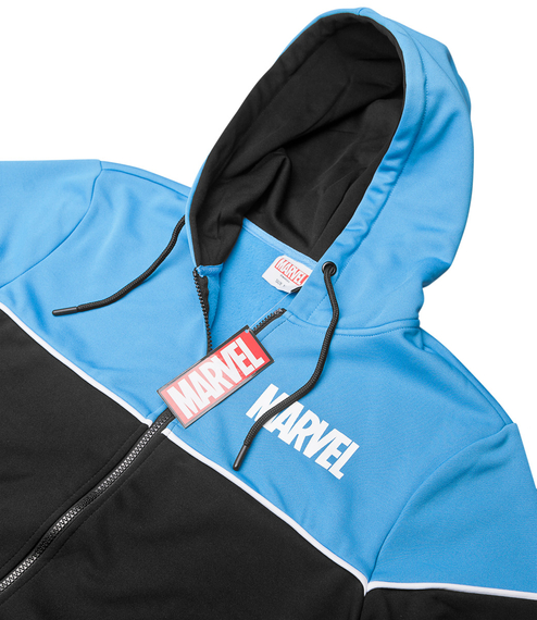 bluza MARVEL - ICON - techniczna, rozpinana z kapturem