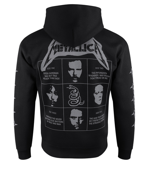 bluza METALLICA - BLACK ALBUM SNAKE rozpinana z kapturem 