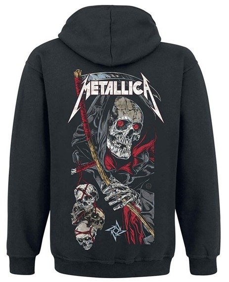 bluza METALLICA - DEATH REAPER rozpinana, z kapturem