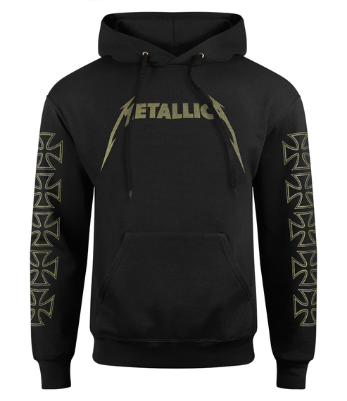 bluza METALLICA - HETFIELD IRON CROSS kangurka z kapturem