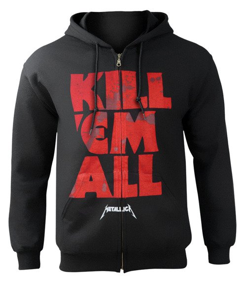 bluza METALLICA - KILL ‘EM ALL MUTATED rozpinana, z kapturem