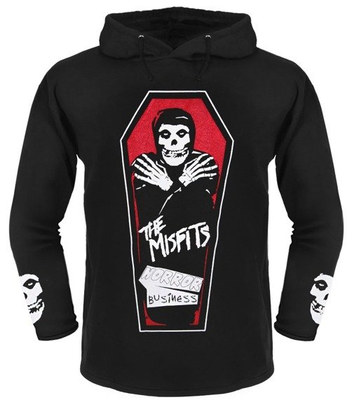 bluza MISFITS - HORROR BUSINESS czarna, z kapturem