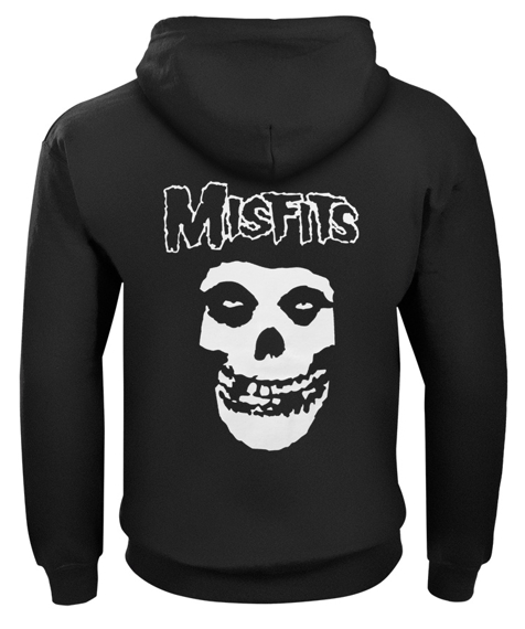 bluza MISFITS - SKULL rozpinana, z kapturem