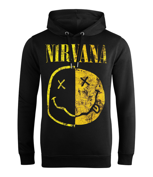 bluza NIRVANA - SPLICED SMILEY z kapturem