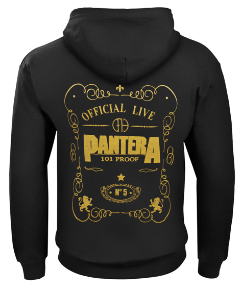 bluza PANTERA - 101 PROOF rozpinana, z kapturem