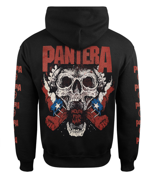 bluza PANTERA - MOUTH FOR WAR rozpinana z kapturem