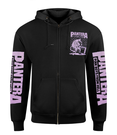 bluza PANTERA - PINK BOYS FROM HELL rozpinana z kapturem