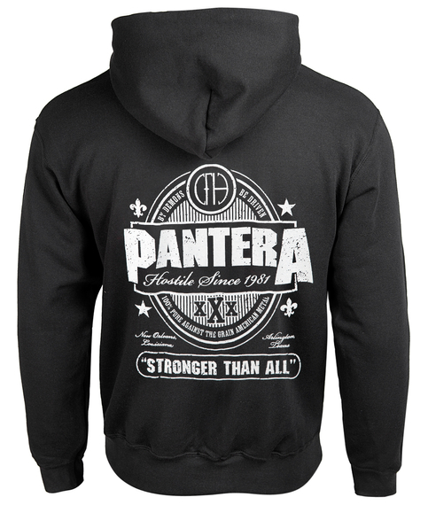 bluza PANTERA - STRONGER THAN ALL rozpinana, z kapturem