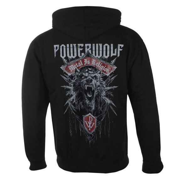 bluza POWERWOLF - CHAOS CREST, kangurka z kapturem