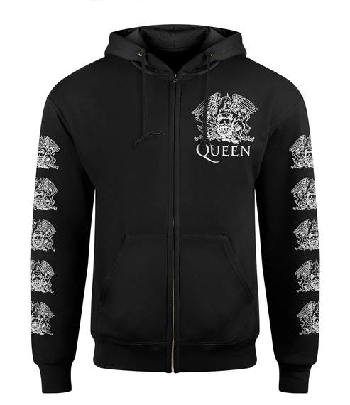 bluza QUEEN WHITE rozpinana z kapturem