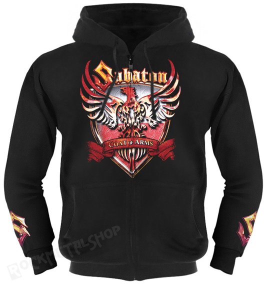 bluza SABATON - FIRST TO FIGHT rozpinana z kapturem