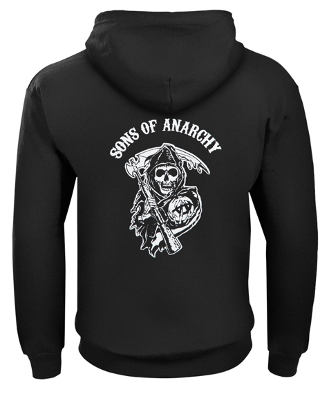 bluza SONS OF ANARCHY - REAPER rozpinana, z kapturem