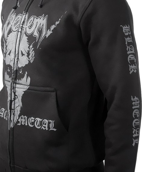 bluza VENOM - BLACK METAL rozpinana z kapturem