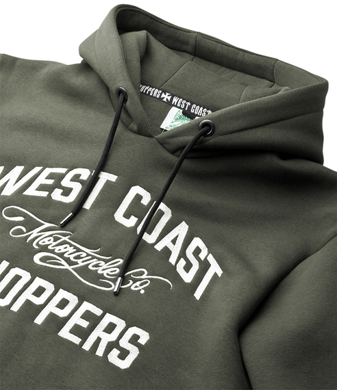 bluza WEST COAST CHOPPERS - MOTORCYCLE CO. kangurka z kapturem