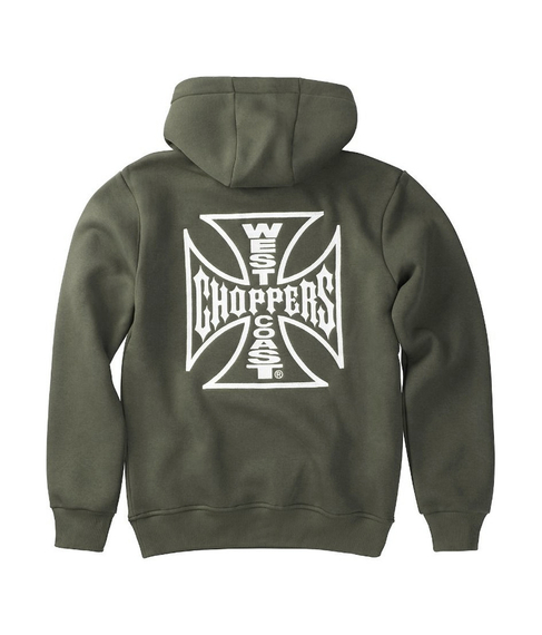 bluza WEST COAST CHOPPERS - MOTORCYCLE CO. kangurka z kapturem