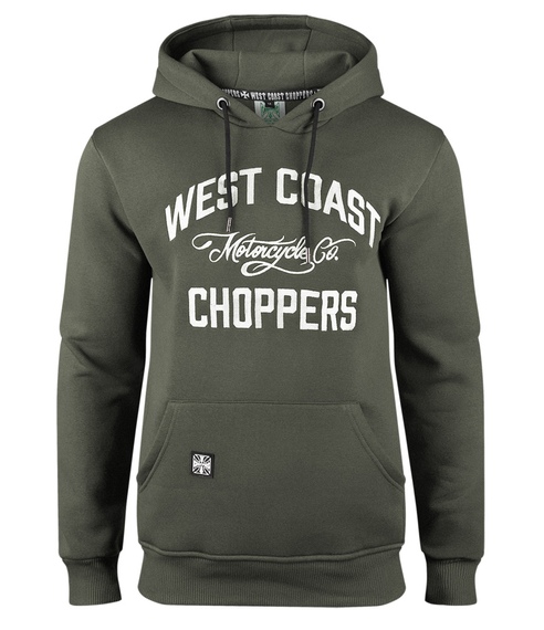 bluza WEST COAST CHOPPERS - MOTORCYCLE CO. kangurka z kapturem