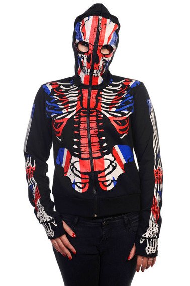 bluza damska BANNED - UNION JACK SKELETON